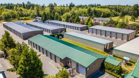 sky view of the storage facility