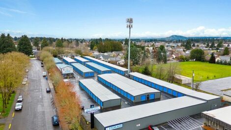 sky view of the storage facility